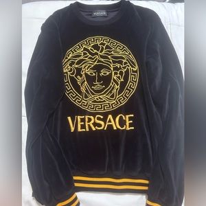 Versace suede sweater